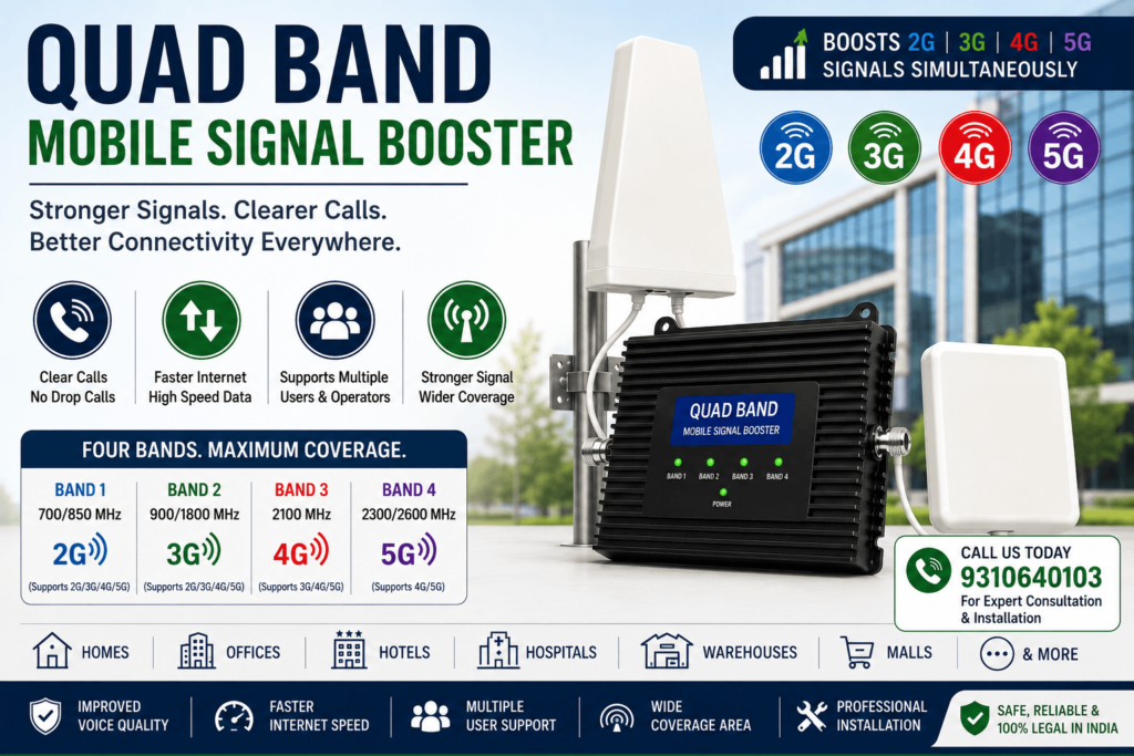 quad band mobile network booster