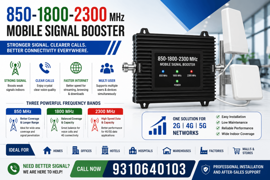 triband 850-1800-2300 network booster
